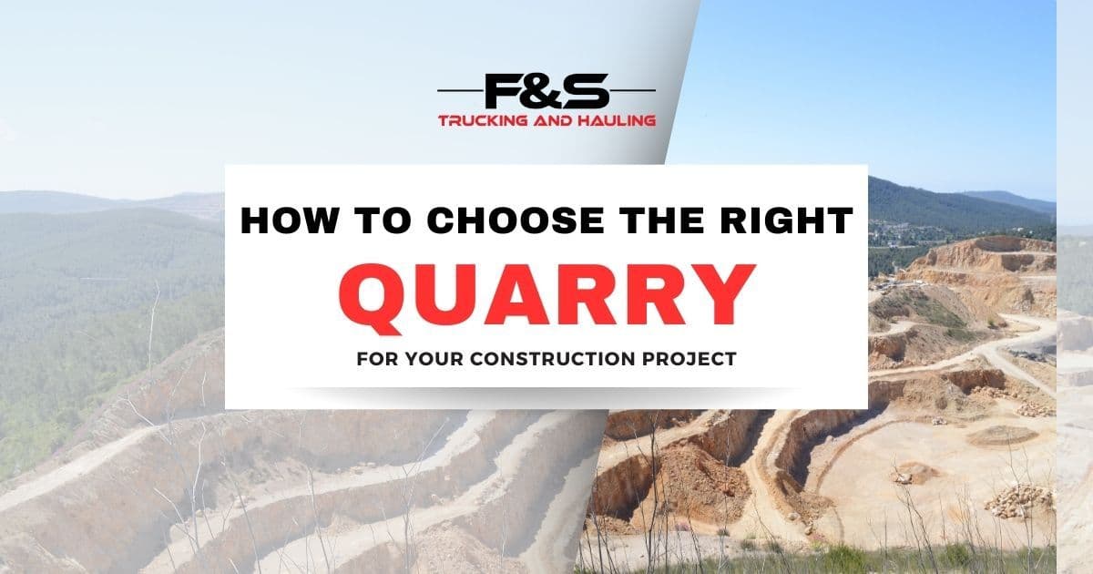 How to Choose the Right Quarry for Your Construction Project